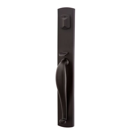 Emtek Flat Black Handleset 452913CRFBRH 452913CRFBRH